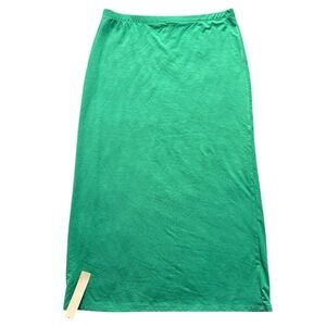 NWT Reformation long green knit skirt size XL.